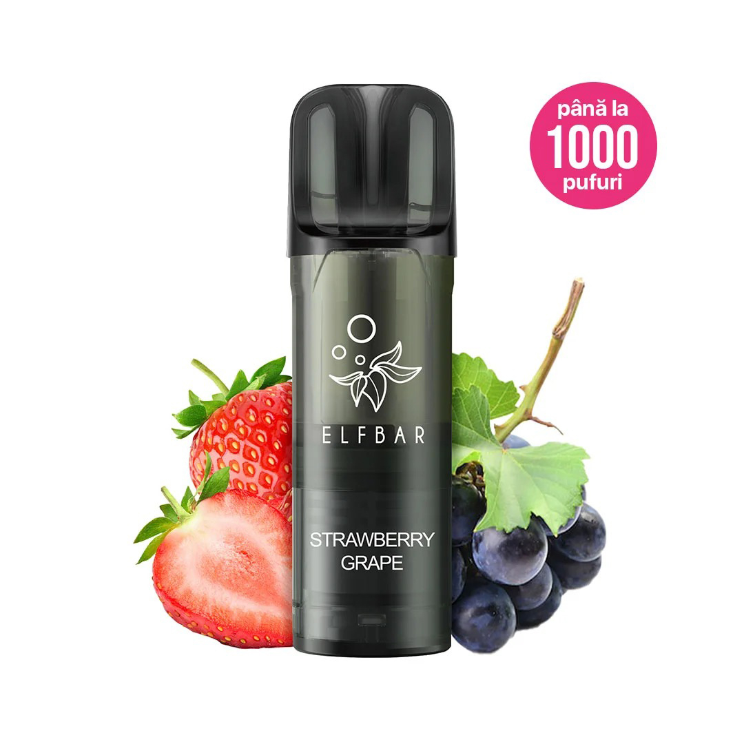 Cartus Elf Bar ELFA PRO V2, 1000 Pufuri, 20mg, Strawberry Grape [2]