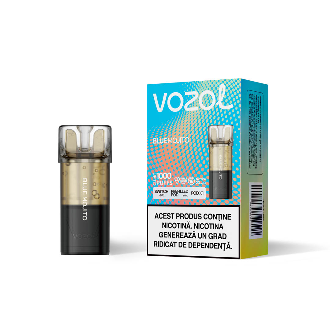 Cartus VOZOL Switch Pro, 1000 Pufuri, 20mg - Blue Mojito [1]
