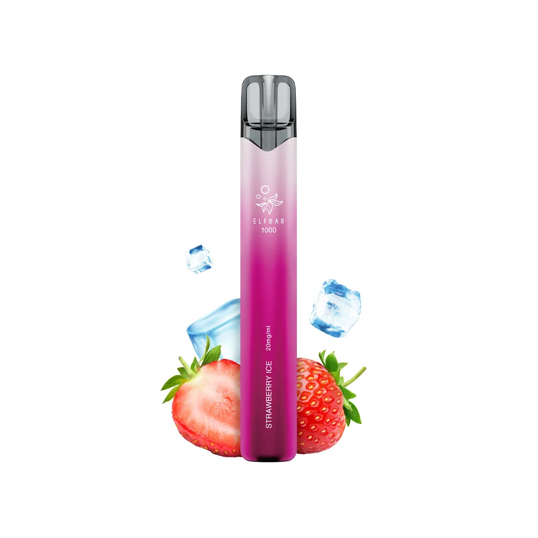Elf Bar 1000 pufuri 20mg - Strawberry Ice [2]