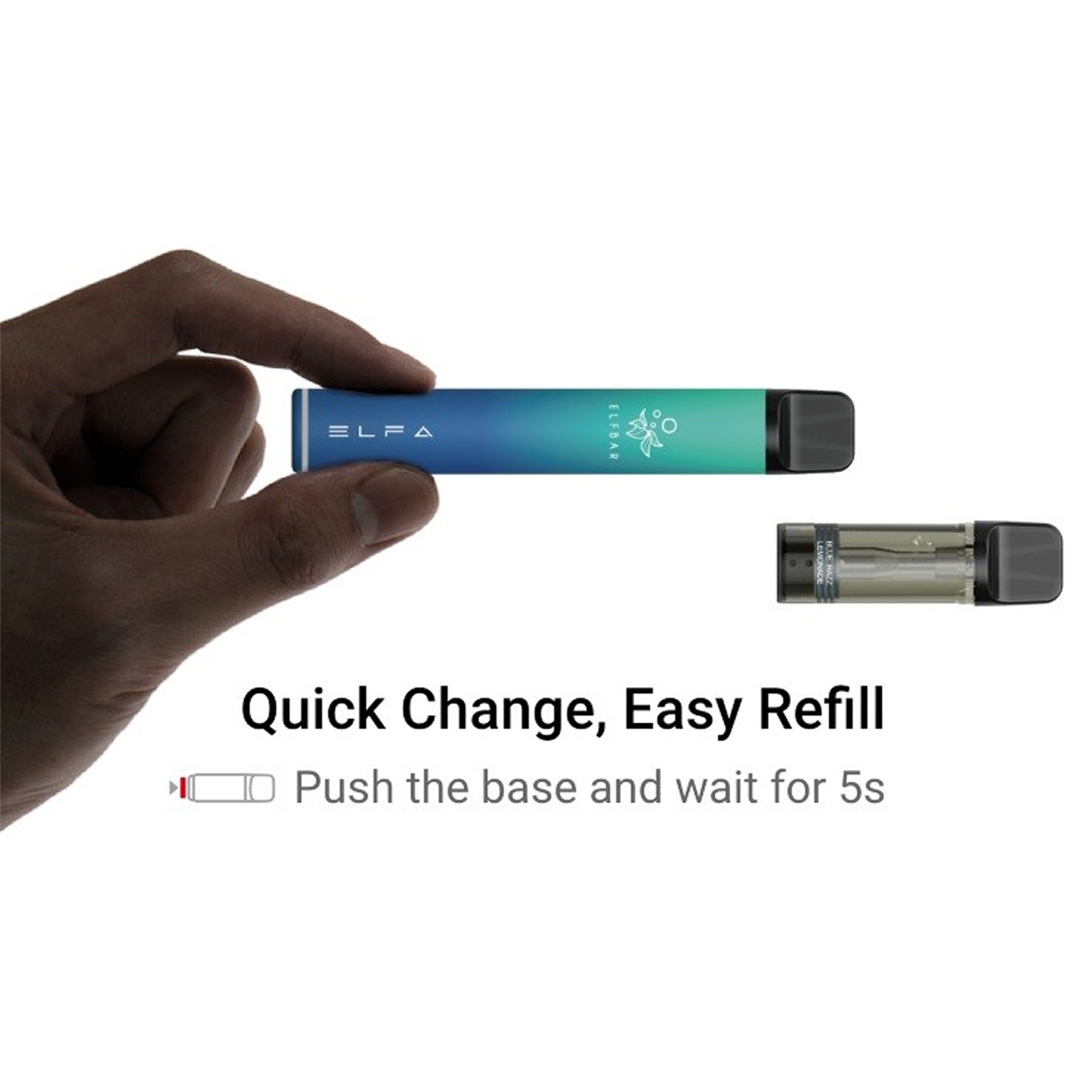 Cartus Elf Bar ELFA PRO V2, 1000 Pufuri, 20mg, Cherry Ice [4]