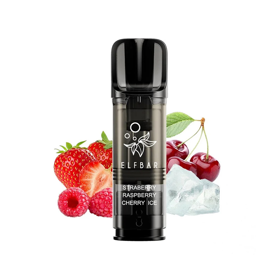 Elf Bar ELFA Pro 600, Cartuse Set 2, 2% - Strawberry Raspberry Cherry Ice [2]