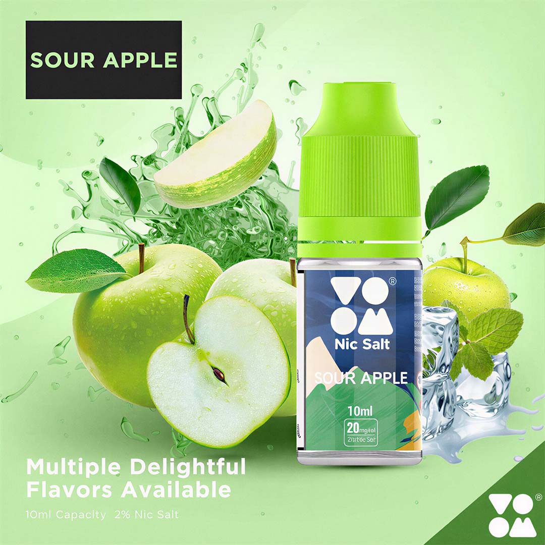 Lichid VOOM Salt - Sour Apple, 20mg, 10ml [2]