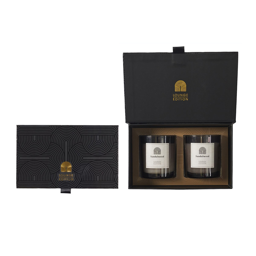 Lumânări parfumate, Lounge Edition, set de 2 cu Sandalwood, 2 buc [2]