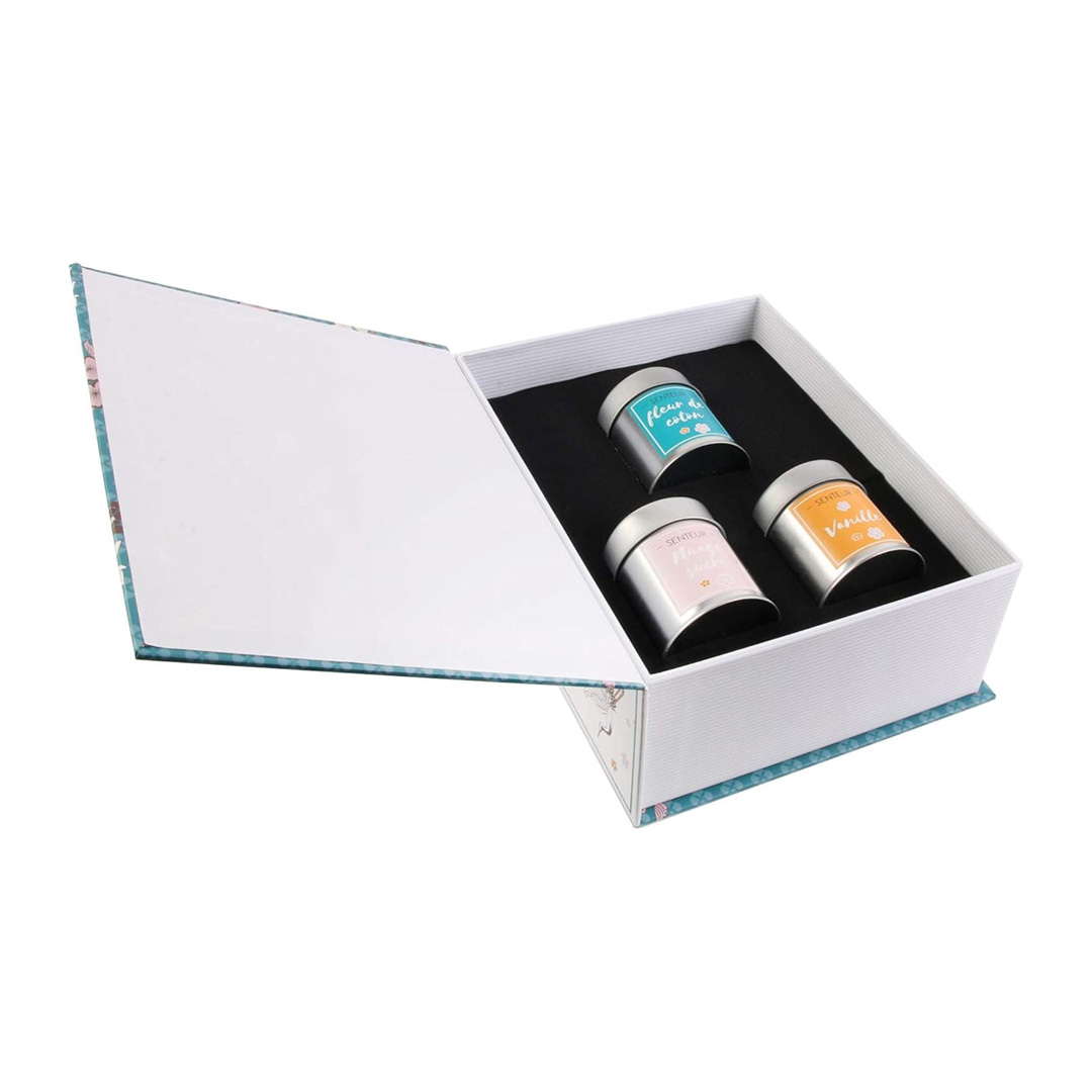 Lumânări parfumate, Sweet Candles, set de 3 cu Nor Dulce, Flori de Bumbac și Vanilie, 3 buc [2]