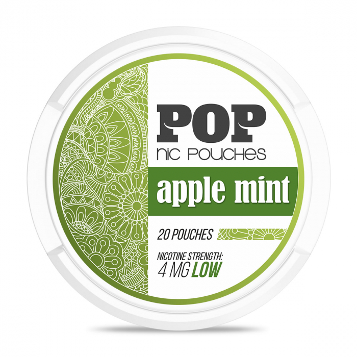 POP Nicotine Pouch (Snus) Apple Mint 4mg [1]