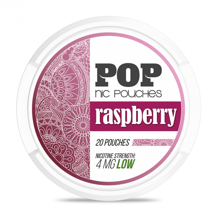 POP Nicotine Pouch (Snus) Raspberry 4mg [1]