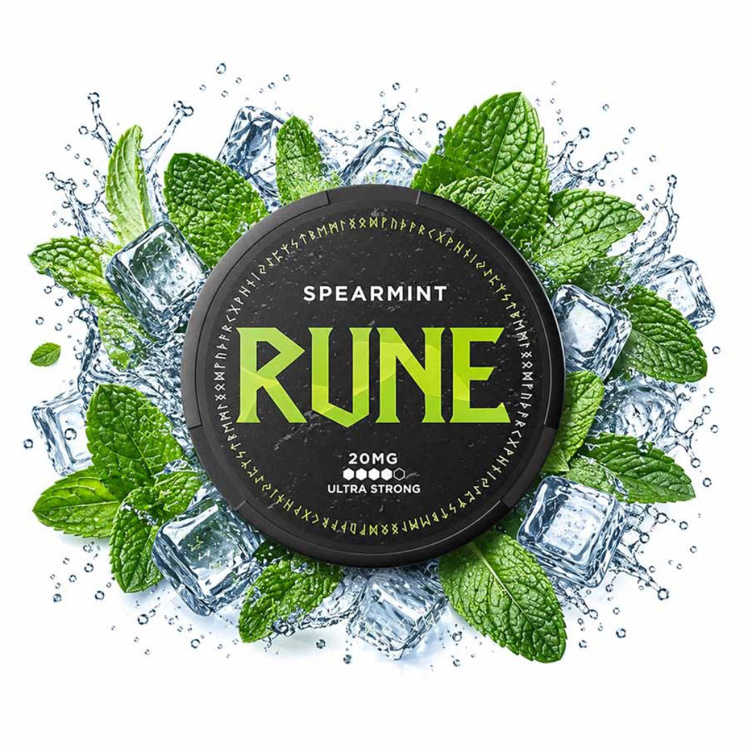 Pouch Nicotina RUNE, 20mg, Spearmint [2]