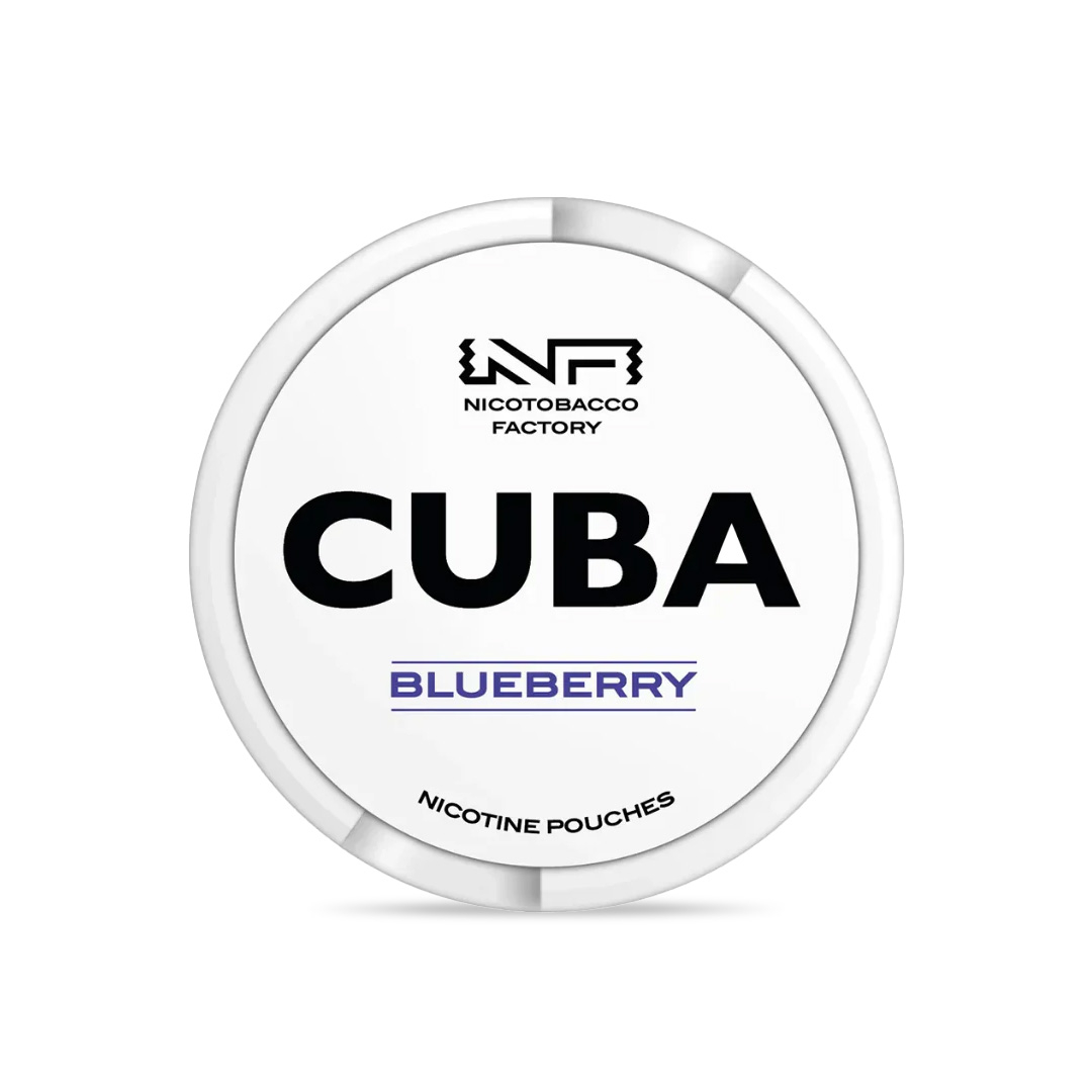 Pouch Nicotina, Snus, Cuba White - Blueberry, 25mg/g (16mg/pouch) [1]