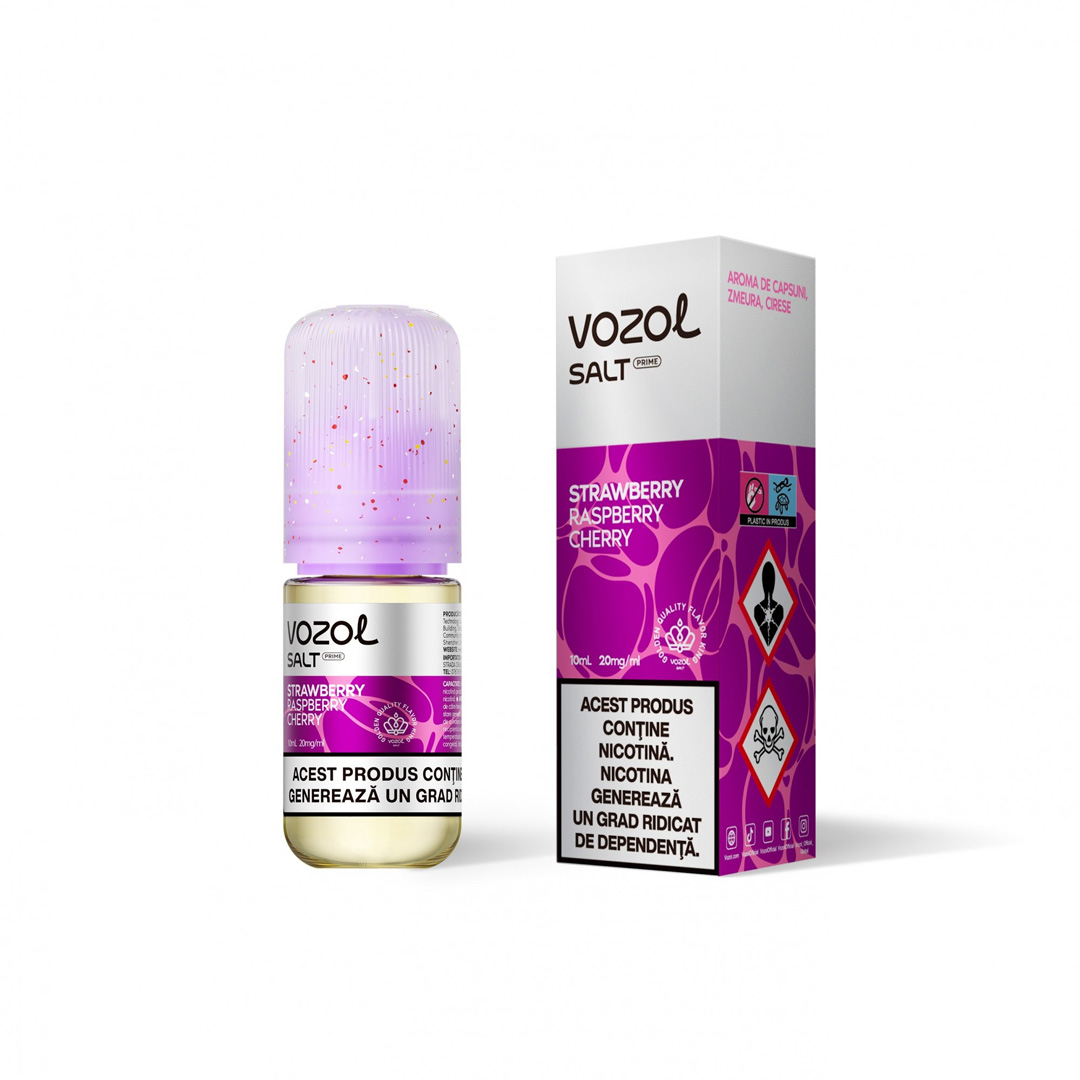 VOZOL Salt Prime - Strawberry Raspberry Cherry, 20mg, 10ml [1]