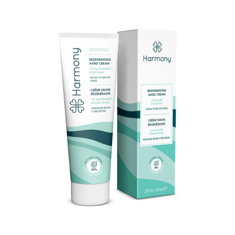 Skin-care - Cremă de Mâini cu CBD, Harmony - ZENTOUCH, Regenerantă si Calmanta, 120mg CBD, 60ml