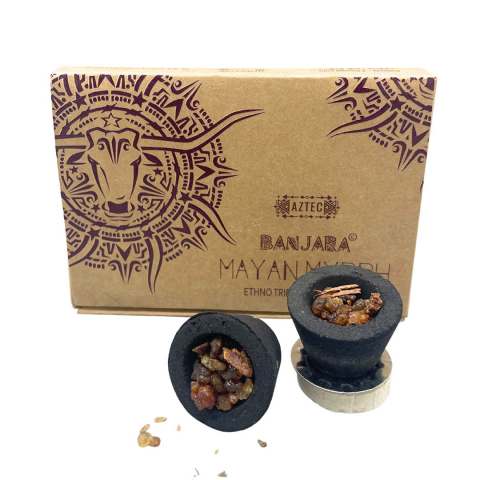 Fumigatie - Banjara Cupe din Rășină cu suport - Mayan Myrrh