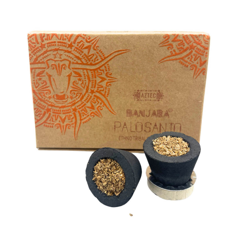 Fumigatie - Banjara Cupe din Rășină cu suport - Palo Santo