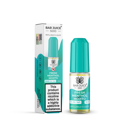 Bar Juice 5000 - BAR JUICE 5000 Nic Salt - Fresh Menthol Mojito 20mg 10ml