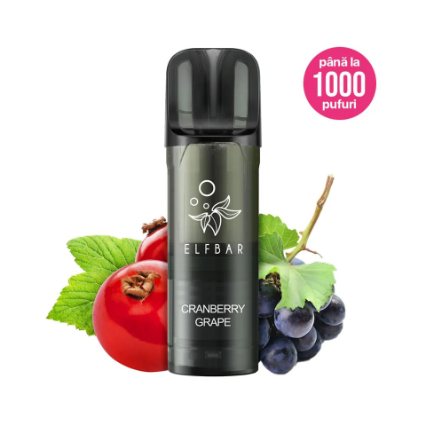 Cartus Elf Bar ELFA PRO V2, 1000 Pufuri, 20mg, Cranberry Grape [1]