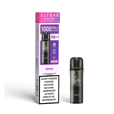 ELF BAR Elfa Pro V2 Cartuse - Cartus Elf Bar ELFA PRO V2, 1000 Pufuri, 20mg, Grape