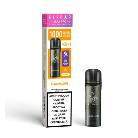 ELF BAR Elfa Pro V2 Cartuse - Cartus Elf Bar ELFA PRO V2, 1000 Pufuri, 20mg, Lemon Lime