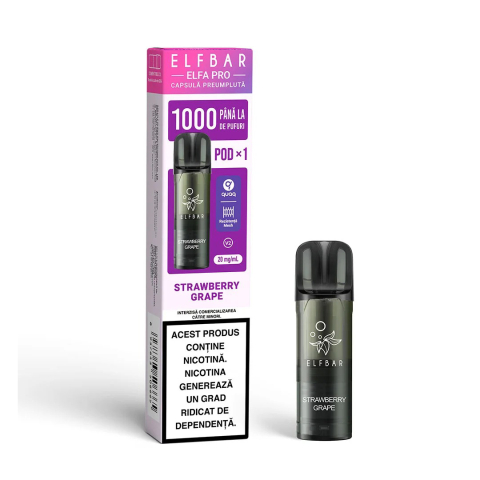 ELF BAR Elfa Pro V2 Cartuse - Cartus Elf Bar ELFA PRO V2, 1000 Pufuri, 20mg, Strawberry Grape