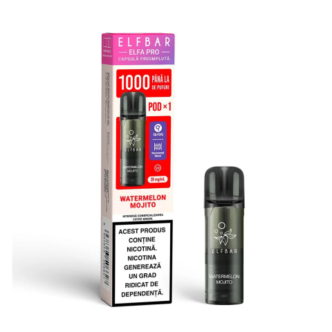 ELF BAR Elfa Pro V2 Cartuse - Cartus Elf Bar ELFA PRO V2, 1000 Pufuri, 20mg, Watermelon Mojito