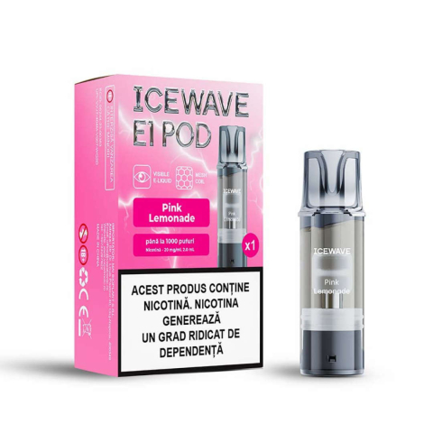 Cartuse Icewave E1 - Cartus Icewave E1, 2ml, 20mg - Pink Lemonade