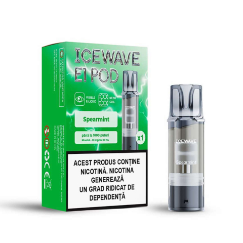 Cartuse Icewave E1 - Cartus Icewave E1, 2ml, 20mg - Spearmint
