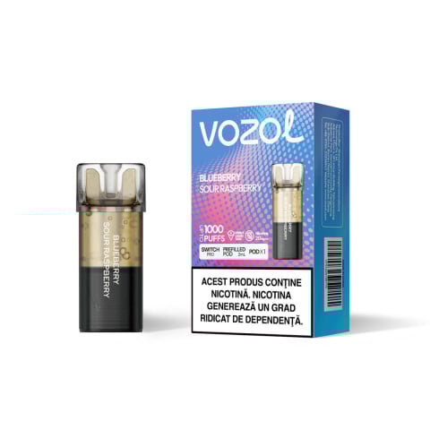 Vozol Switch Pro Cartuse Single - Cartus VOZOL Switch Pro, 1000 Pufuri, 20mg - Blueberry Sour Raspberry