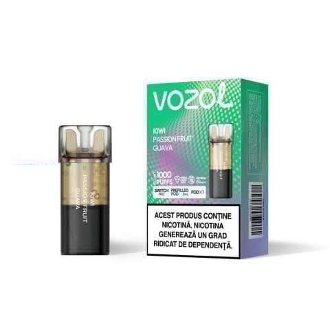 Vozol Switch Pro Cartuse Single - Cartus VOZOL Switch Pro, 1000 Pufuri, 20mg - Kiwi Passion Fruit Guava