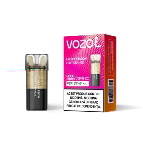 Vozol Switch Pro Cartuse Single - Cartus VOZOL Switch Pro, 1000 Pufuri, 20mg - Lychee Passion Fruit Orange