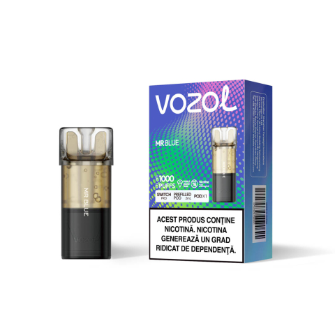 Vozol Switch Pro Cartuse Single - Cartus VOZOL Switch Pro, 1000 Pufuri, 20mg - Mr Blue