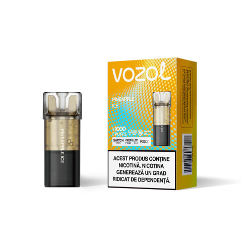 Vozol Switch Pro Cartuse Single - Cartus VOZOL Switch Pro, 1000 Pufuri, 20mg - Pineapple Ice