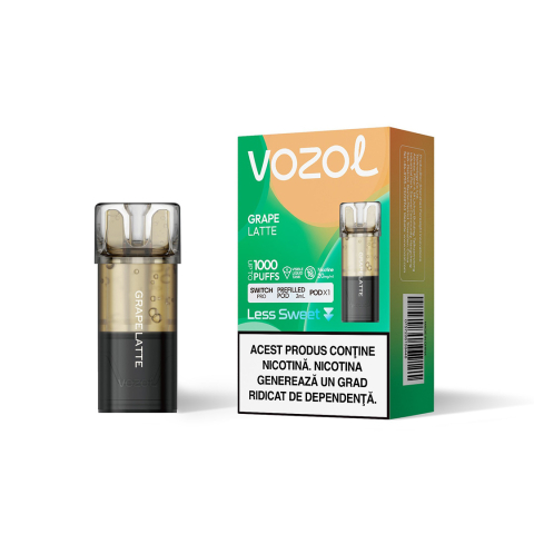 Vozol Switch Pro Cartuse Single - Cartus VOZOL Switch Pro, 1000 Pufuri, 20mg - Grape Latte