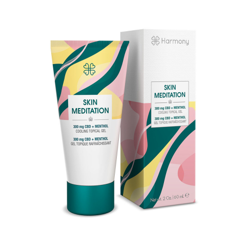 Skin-care - Gel Calmant CBD, Harmony - SKIN MEDITATION, Răcoritor, Antioxidant & Echilibrant, 300mg CBD, 60ml