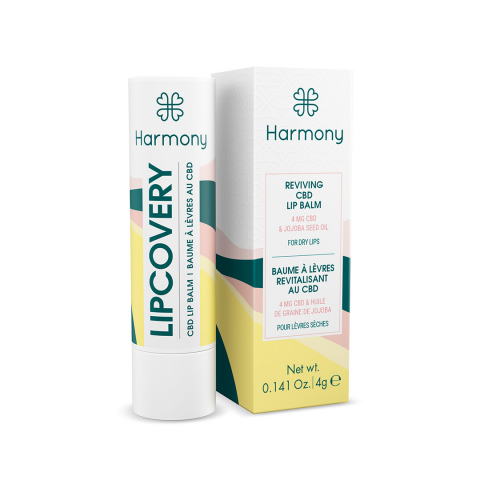 Skin-care - Balsam de Buze cu CBD, Harmony - LIPCOVERY, Hidratant & Reparator, 5mg CBD, 5g