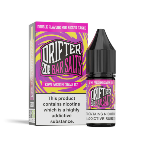 DRIFTER Bar Salts - DRIFTER Bar Salts - Kiwi Passion Guava Ice, 20mg, 10ml