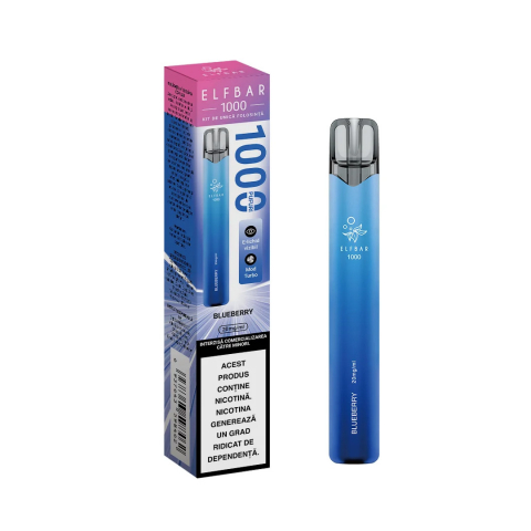 TIGARA UNICA FOLOSINTA - Elf Bar 1000 pufuri 20mg - Blueberry