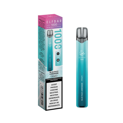 TIGARA UNICA FOLOSINTA - Elf Bar 1000 pufuri 20mg - Blue Razz Lemonade