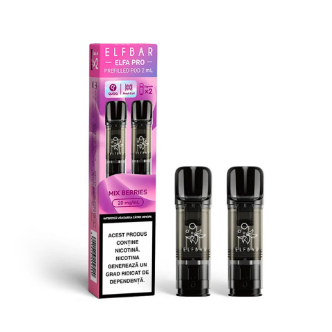 ELF BAR Elfa Pro Cartuse - Elf Bar ELFA Pro 600, Cartuse Set 2, 2% - Mix Berries