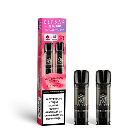 ELF BAR Elfa Pro Cartuse - Elf Bar ELFA Pro 600, Cartuse Set 2, 2% - Watermelon Cherry