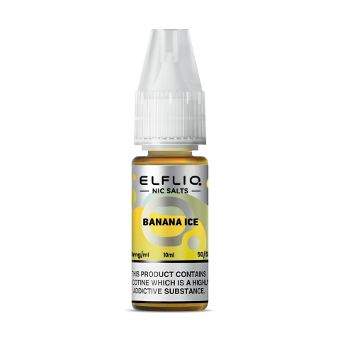 LICHIDE - Elf Bar Elfliq Nic Salts - Banana Ice 20mg 10ml