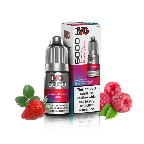 LICHIDE - IVG 6000 Nic Salts - Strawberry Raspberry Crush 20mg 10ml