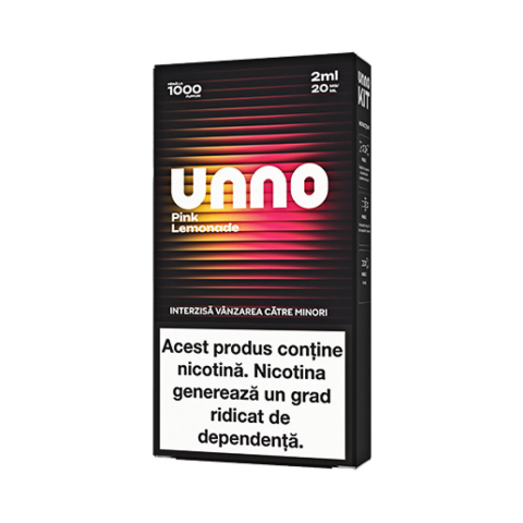 Kit-uri UNNO - Kit UNNO, 1000 pufuri, 20mg - Pink Lemonade