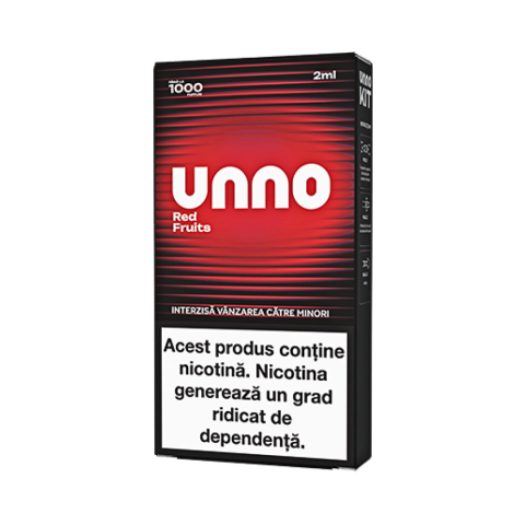 Kit-uri UNNO - Kit UNNO, 1000 pufuri, 20mg - Red Fruits