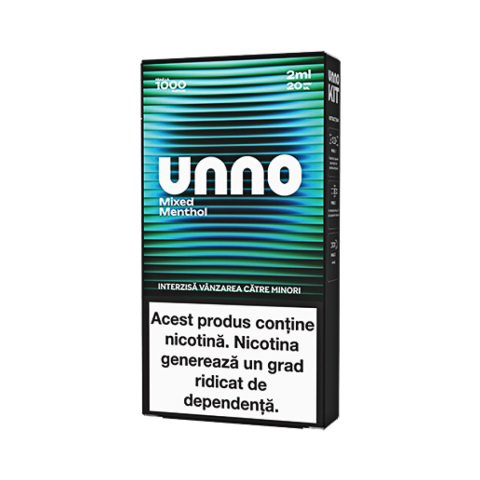 Kit-uri UNNO - Kit UNNO, 1000 pufuri, 20mg - Menthol Mint