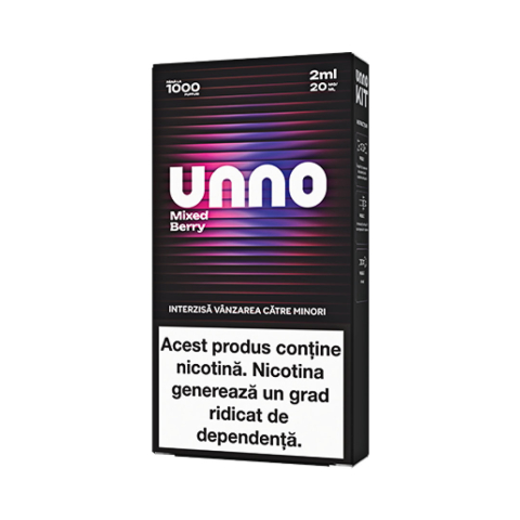 Kit-uri UNNO - Kit UNNO, 1000 pufuri, 20mg - Blueberry Raspberry