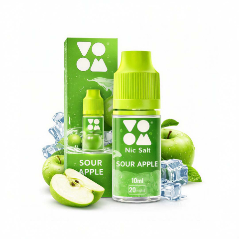 Lichide VOOM Salts - Lichid VOOM Salt - Sour Apple, 20mg, 10ml