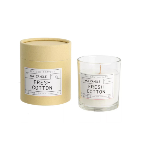 Lumânări Parfumate - Lumânări parfumate de The Lab Factory Candles, Fresh Cotton, 120g