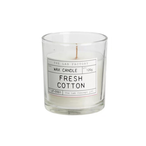 Lumânări parfumate de The Lab Factory Candles, Fresh Cotton, 120g [1]