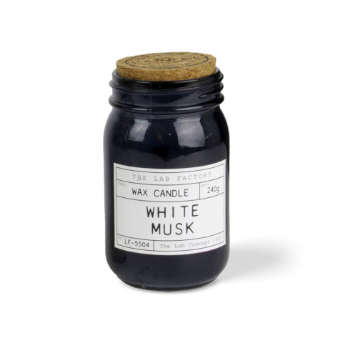 Lumânări Parfumate - Lumânări parfumate de The Lab Factory Candles, White Musk, 240g