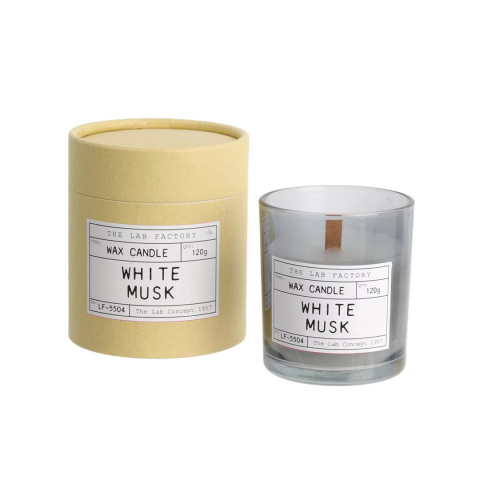 Lumânări Parfumate - Lumânări parfumate de The Lab Factory Candles, White Musk, 120g