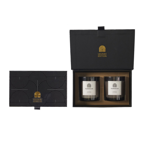 Lumânări parfumate, Lounge Edition, set de 2 cu Sandalwood, 2 buc [1]