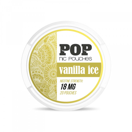 Snus (Nicotine Pouch) - POP Nic Pouches - Vanilla Ice 18mg